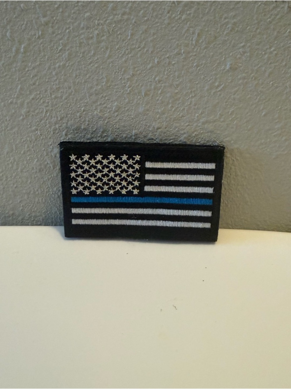 American flag Thin Blue Line patch